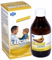 Calcium syrop bananowy 150 ml (butelka szklana)