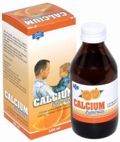 Calcium syrop pomarańczowy 150 ml (butelka szklana)