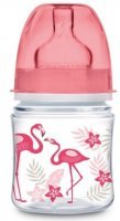 Canpol babies antykolkowa butelka szerokootworowa EasyStart "Jungle" 120 ml (35/226) różowa