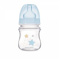 Canpol babies antykolkowa butelka szerokootworowa EasyStart "Newborn baby" 120 ml (35/216) niebieska