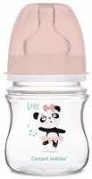 Canpol babies antykolkowa butelka szerokootworowa EasyStart "Toys" 120 ml (35/220) różowa