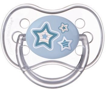 Canpol babies Newborn Baby smoczek do uspokajania silikonowy symetryczny 0-6 miesięcy (22/580) 1 szt (niebieski)
