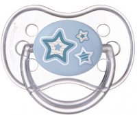 Canpol babies Newborn smoczek do uspokajania silikonowy anatomiczny 6-18 miesięcy (22/566) 1 szt (niebieski)