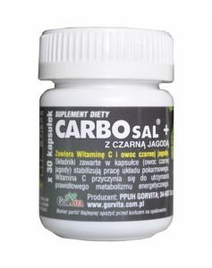 Carbosal+carbo z czarną jagodą x 30 kaps