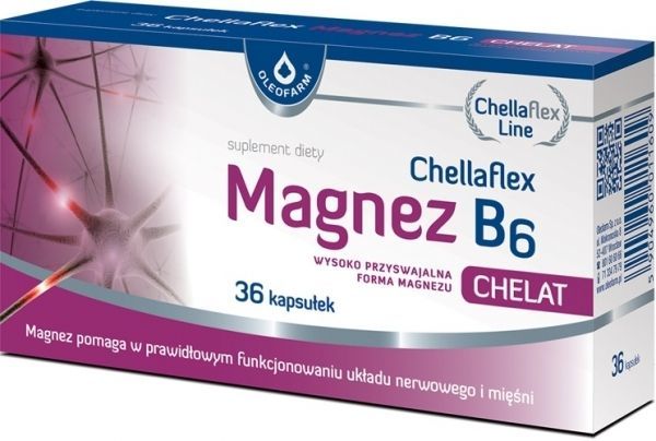 Chellaflex Magnez B6 x 36 kaps