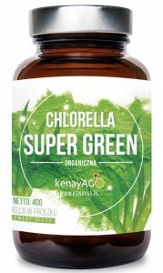 Chlorella Super Green Organiczna 40 g (Kenay)