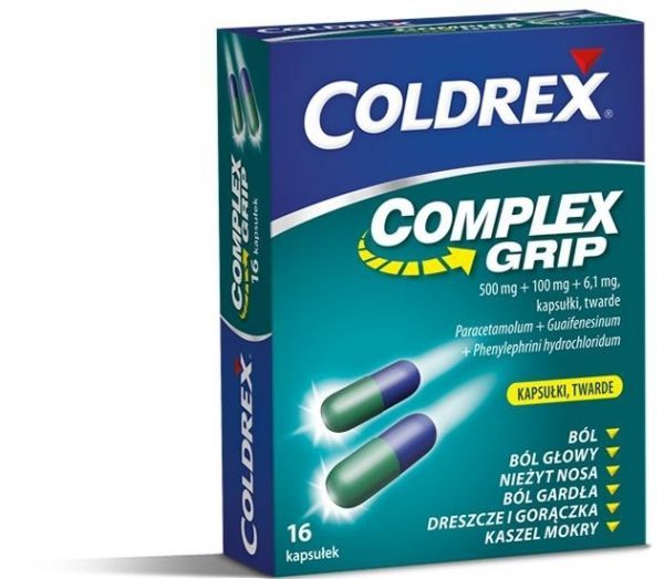 Coldrex Complex Grip x 16 kaps