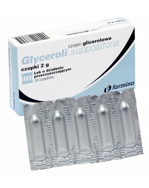 Czopki glicerolowe 2 g x 10 szt (Farmina)