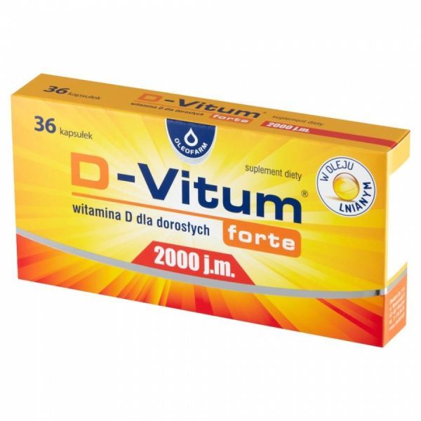 D-Vitum forte 2000 j.m (witamina D dla dorosłych)  x 36 kaps