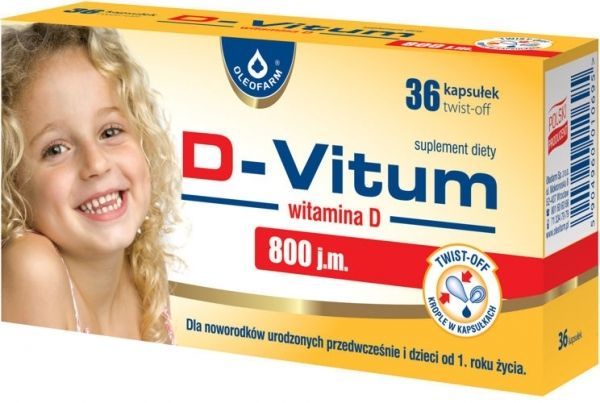 D-Vitum witamina D 800 j.m x 36 kaps