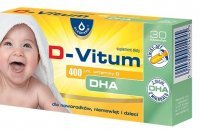 D-Vitum witamina D dla niemowląt 400 j.m. DHA x 30 kaps
