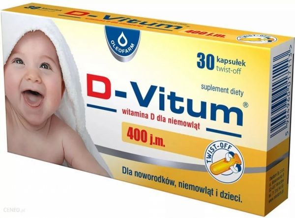 D-Vitum witamina D dla niemowląt 400 j.m. x 30 kaps