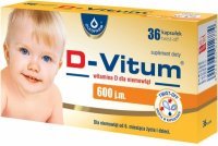 D-Vitum witamina D dla niemowląt 600 j.m. x 36 kapsułek