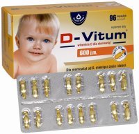 D-Vitum witamina D dla niemowląt 600 j.m. x 96 kapsułek