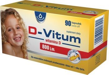 D-Vitum witamina D dla niemowląt 800 j.m. x 90 kaps