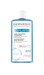Dermedic capilarte szampon sebu - balance przywracający równowagę mikrobiomu skóry do włosów nadmiernie przetłuszczających się 300 ml