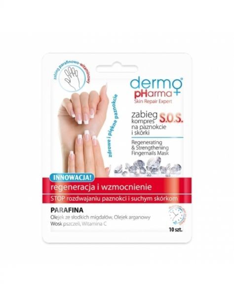 Dermo Pharma zabieg kompres na paznokcie i skórki S.O.S x 10 szt