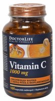 Doctor Life witamina C o przedłużonym działaniu z dziką różą 1000 mg x  100 kaps