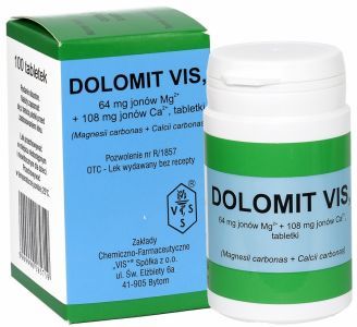 Dolomit VIS 500 mg x 100 tabl