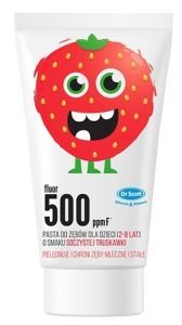 Dr Scott pasta do zębów dla dzieci (2-8 lat) o smaku soczystej truskawki 40 ml