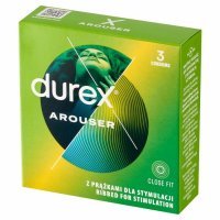 Durex Arouser prezerwatywy prążkowane dla niezapomnianych doznań x 3 szt