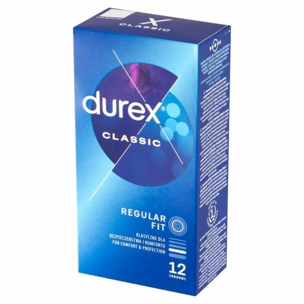 Durex Classic prezerwatywy klasyczne gładkie x 12 szt