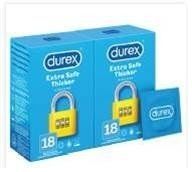 Durex Extra Safe prezerwatywy wzmocnione zwiększona ilość lubrykantu x 18 szt w dwupaku (2 x 18 szt)