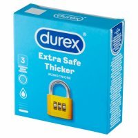 Durex Extra Safe prezerwatywy wzmocnione zwiększona ilość lubrykantu x 3 szt