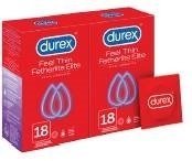 Durex Feel Thin Fetherlite Elite prezerwatywy cienkie przezroczyste x 18 szt w dwupaku (2 x 18 szt)