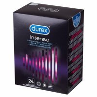 Durex Intense prezerwatywy prążkowane ze stymulującym żelem x 24 szt