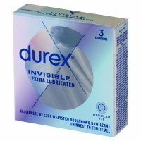 Durex Invisible prezerwatywy supercienkie dodatkowo nawilżane x 3 szt