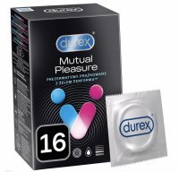 Durex Mutual Pleasure prezerwatywy prążkowane przedłużające stosunek x 16 szt w dwupaku (2 x 16 szt)