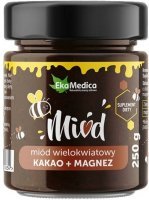 EkaMedica miód wielokwiatowy z Kakao i Magnezem 250 g