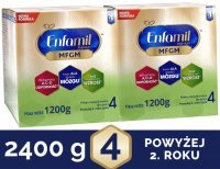 Enfamil Premium MFGM 4 Mleko modyfikowane dla dzieci powyżej 2 roku życia  w dwupaku 2 x 1200 g