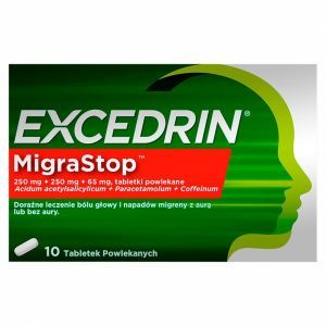 Excedrin MigraStop 250 mg + 250 mg + 65 mg x 10 tabl powlekanych