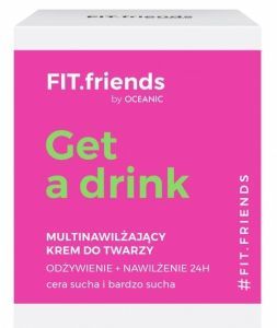 FIT.friends Get a drink multinawilżający krem do twarzy do cery suchej i bardzo suchej 50 ml