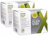 Flexistav xtra x 30 sasz o smaku cytrynowym w dwupaku (2 x 30 sasz)