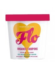 Flo tampony organiczne z aplikatorem - Regular x 8 szt + Super x 6 szt