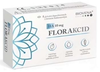 Florakcid HA 10 mg x 5 globulek dopochwowych