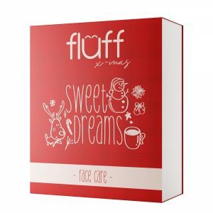 Fluff Sweet Dream Face Care promocyjny zestaw - żel do mycia twarzy 100 ml + krem do twarzy 30 ml + maseczka do twarzy 30 ml