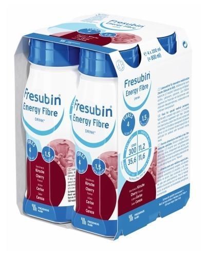 Fresubin Energy Fibre Drink o smaku wiśniowym 4 x 200 ml