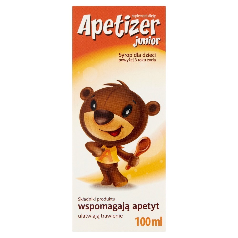 Apetizer Junior syrop dla dzieci wspomagający apetyt 100 ml