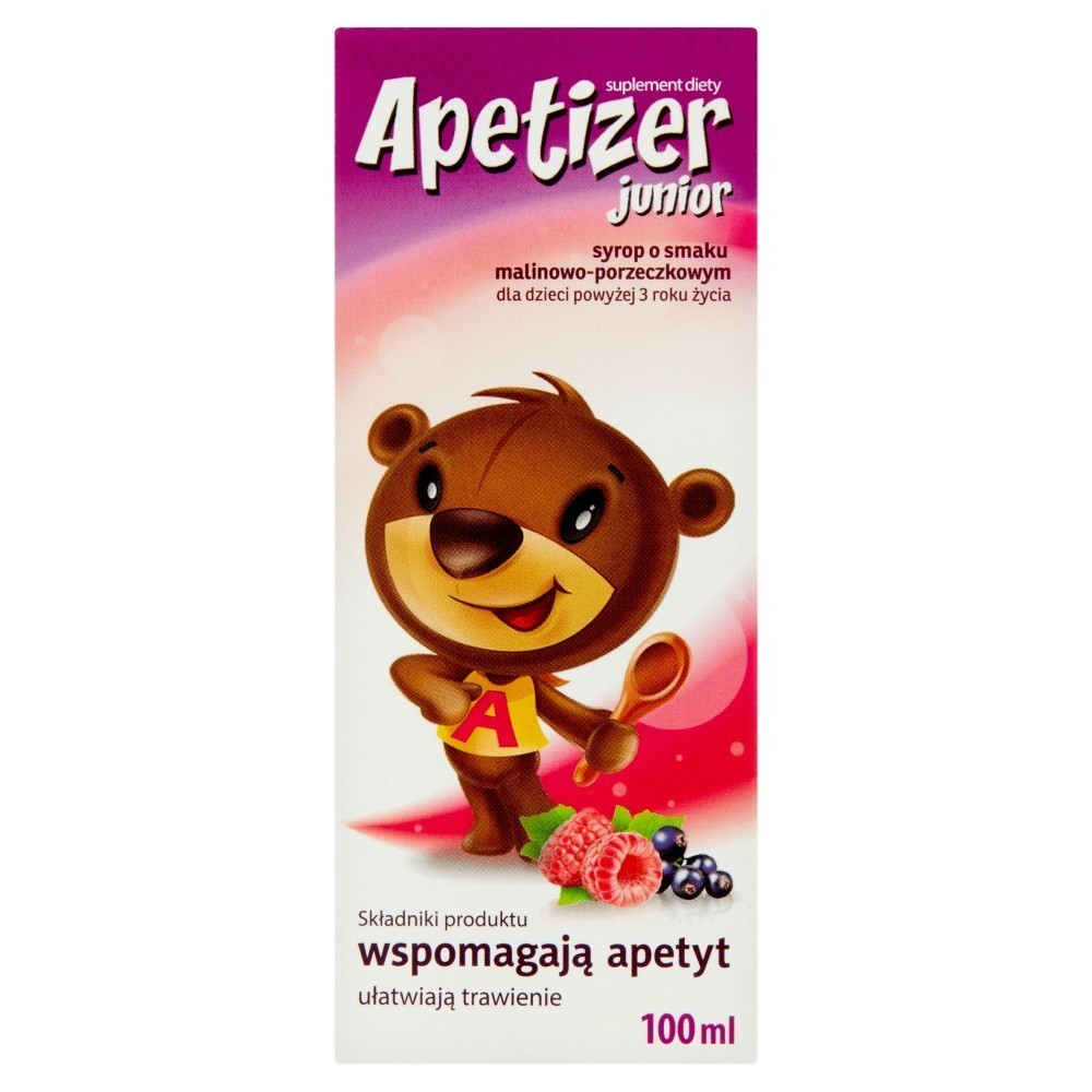 Apetizer Junior syrop o smaku malinowo-porzeczkowym 100 ml