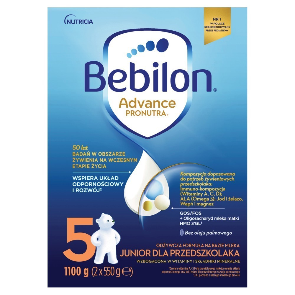 Bebilon 5 z Pronutra Advance 1100 g