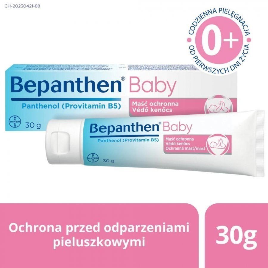 Bepanthen Baby - ochrona przed odparzeniami pieluszkowymi dla niemowląt 30 g