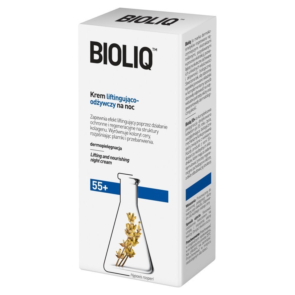 Bioliq 55+ krem liftingująco - odżywczy na noc 50 ml