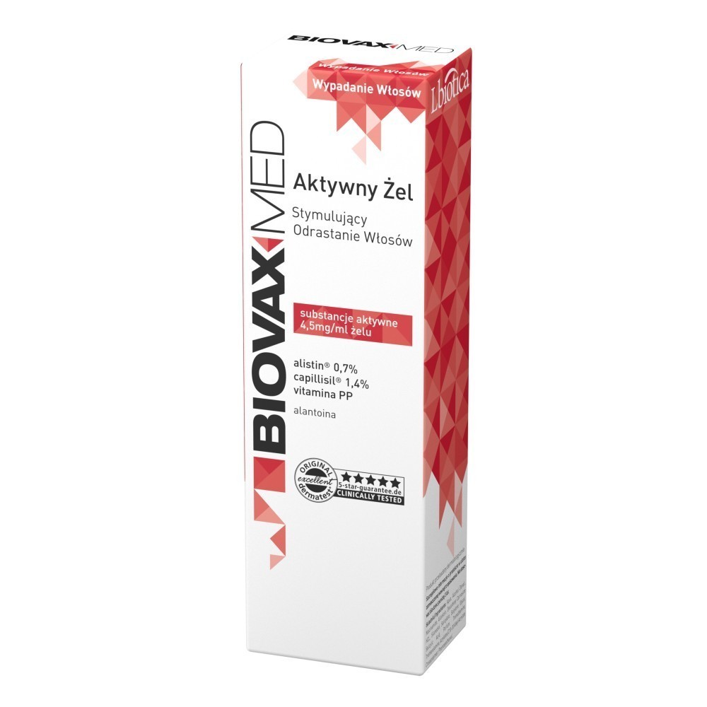 BiovaxMed aktywny żel stymulujący odrastanie włosów 75 ml