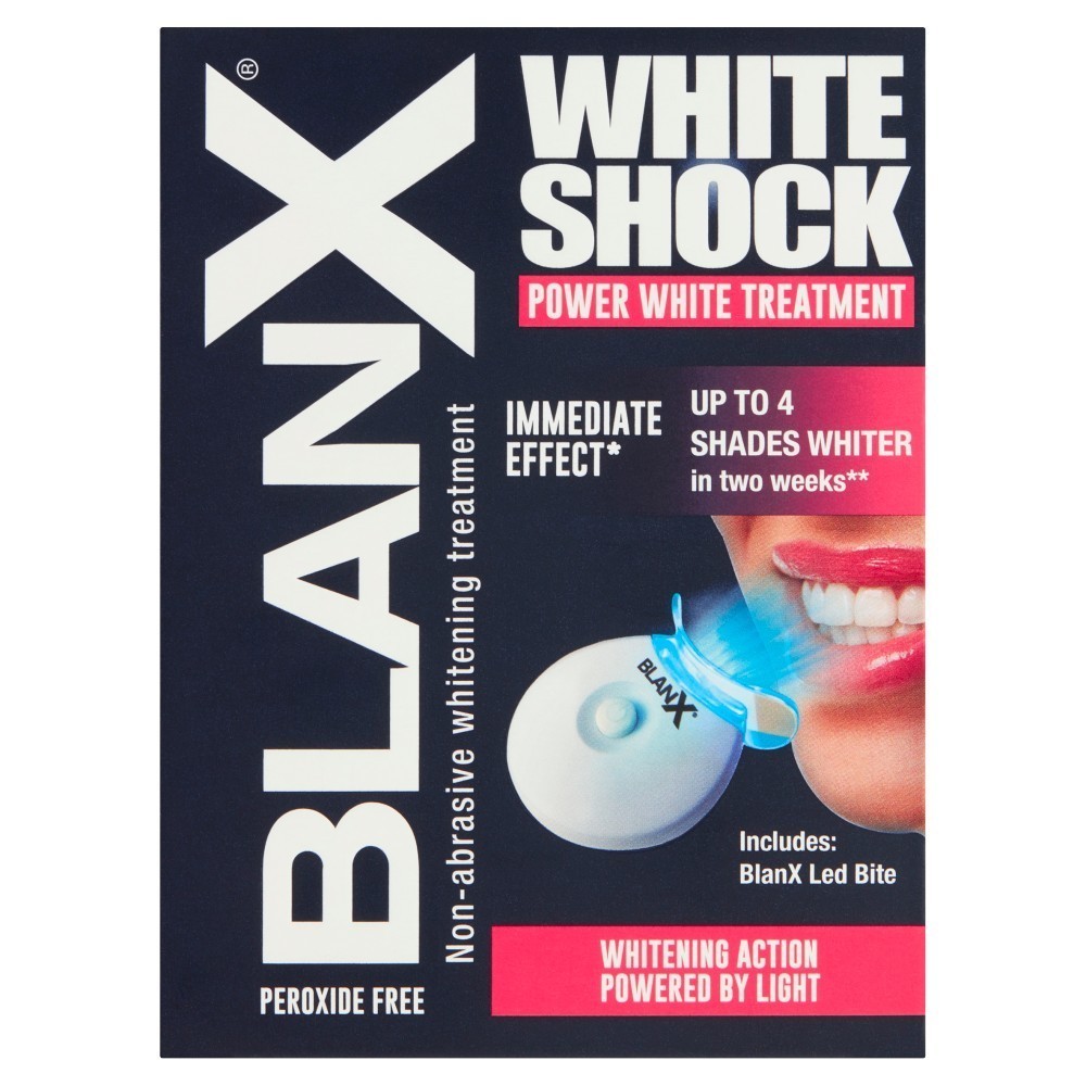 Blanx White Shock blue formula - intensywny system wybielający z lampą led 50 ml