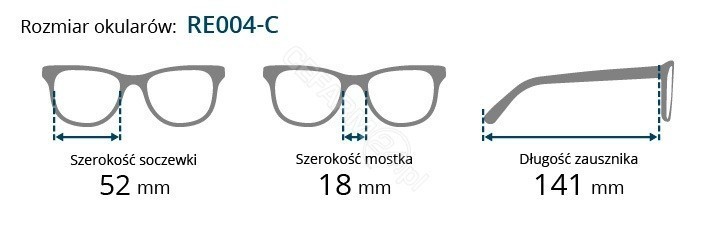 Brilo okulary do czytania  RE004-C/100 (+1.0)