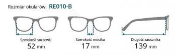 Brilo okulary do czytania RE010-B/300 (+3.0)